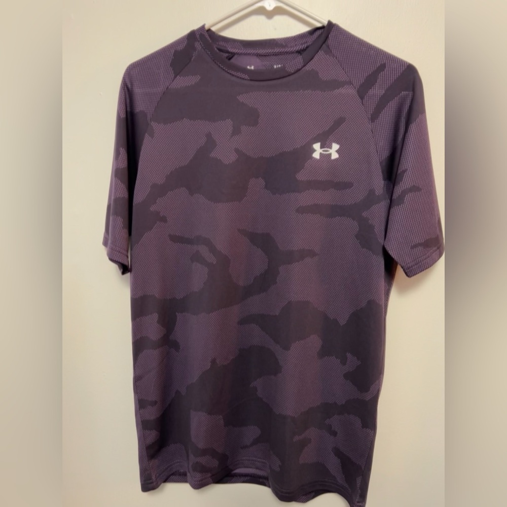 Under Armour Purple Camo Short Sleeve Tee